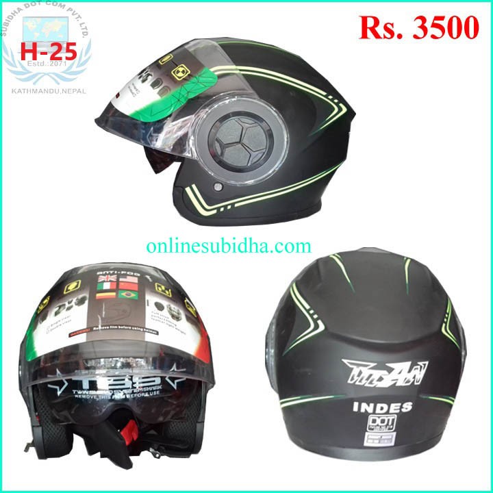 INDES-Half Double visor