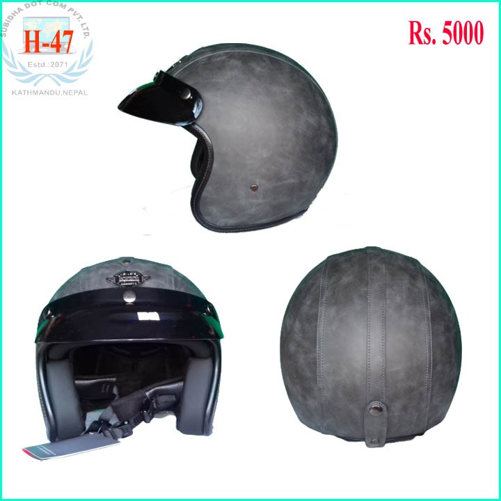 Leather Bullet Helmet