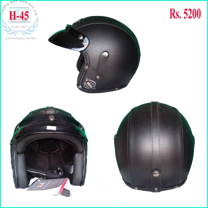Leather Bullet Helmet